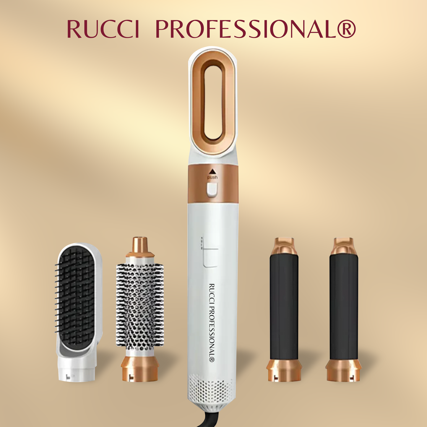 Rucci 5 in 1 Hair Dryer & Styling Set (Styler, Curler, Waver & Volumizer)