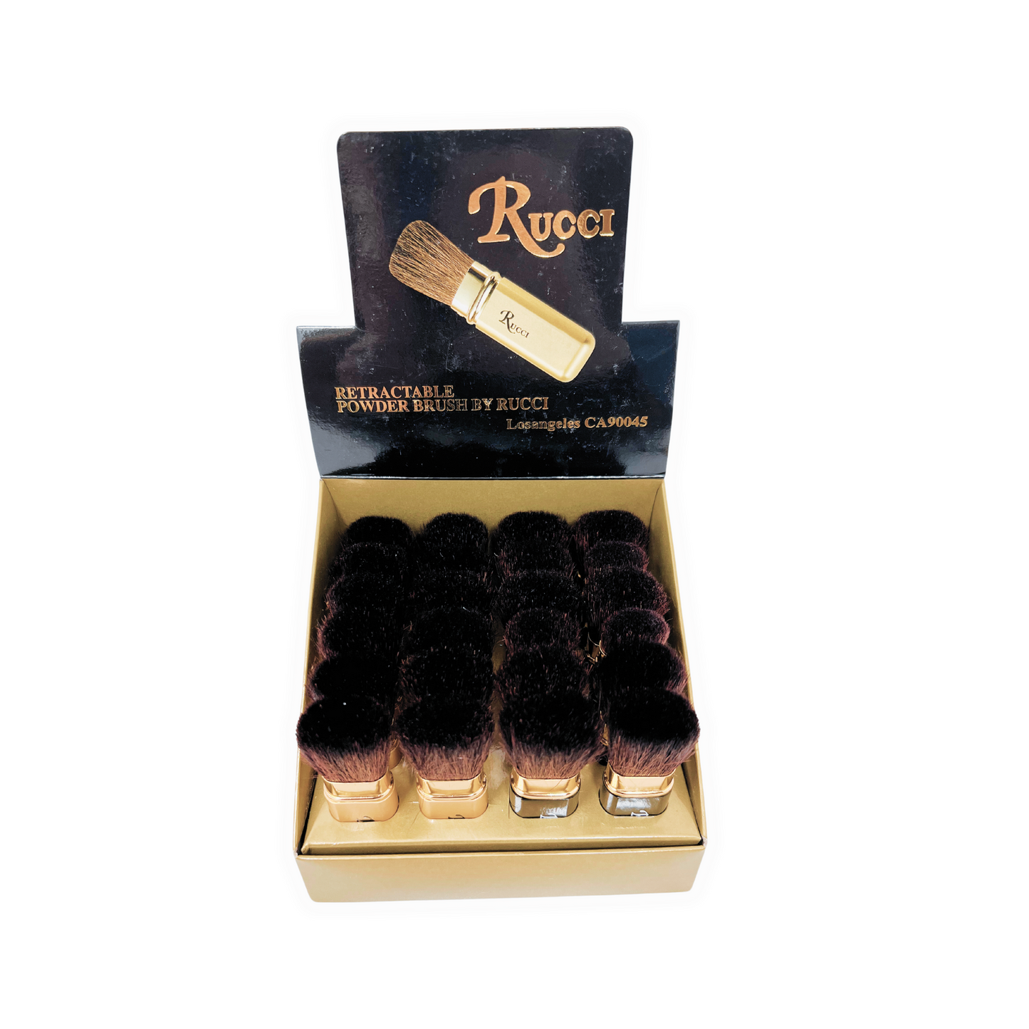 Retractable Blush Brushes With Cap (4 Brushes) (C103)