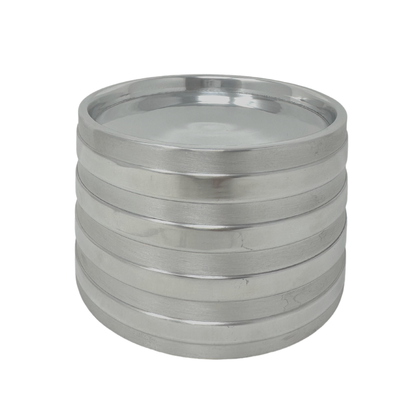 6267 Classic Ribbed Pillar Candle Holder 4"