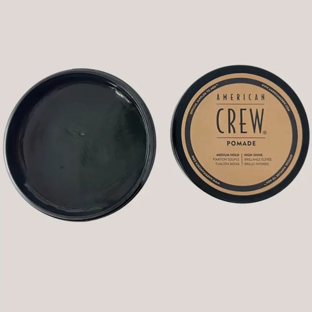 American Crew Pomade – Pack of 3 + FREE Travel Bottle | Medium Hold, High Shine