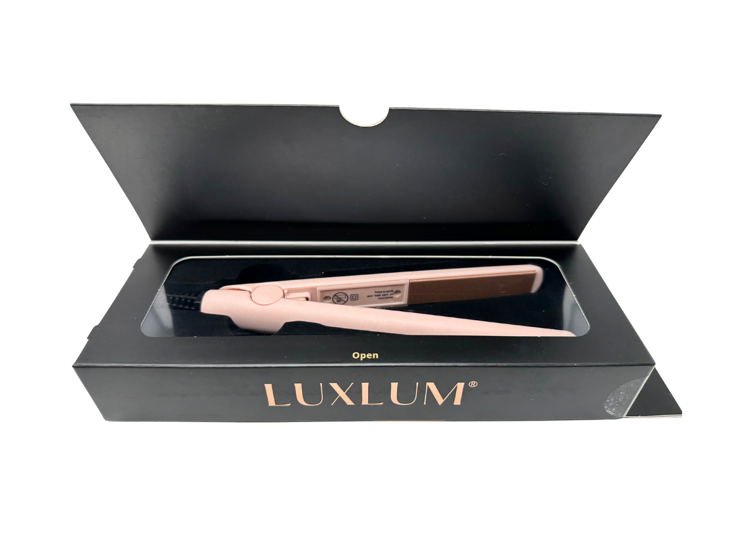 LUXLUM Mini Hair Straightener – Compact Ceramic Flat Iron for Travel & Touch-Ups