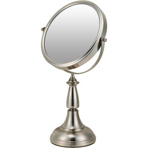 M922 1X/7X Rucci Magnifying Satin Nickel Finish Tabletop Mirror