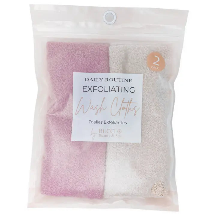 SP112/HP Rucci Long Exfoliating Wash Cloth Set – Back Scrubber