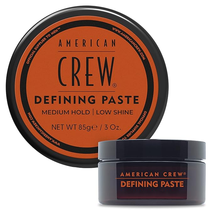 American Crew Men's Hair Defining Paste, Medium Hold Hair Gel with Low Shine, 3 Oz (Pack of 1)