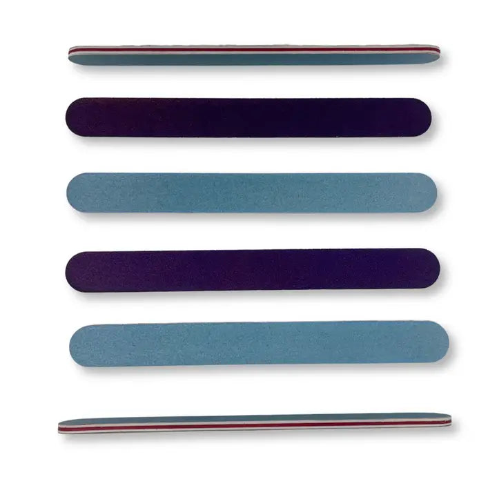 N13 Nail File Blue Foam Board 120/130 Grit (Pack of 25)