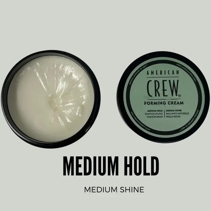 American Crew Forming Cream– Pack of 3 + FREE Travel Bottle | Medium Hold, Medium Shine