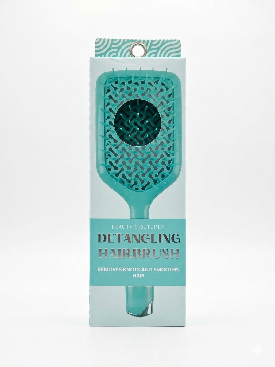 Rucci Beauty Couture Detangling Brush – Anti-Frizz Hair Brush for Curly, Thick, Natural, and Textured Hair