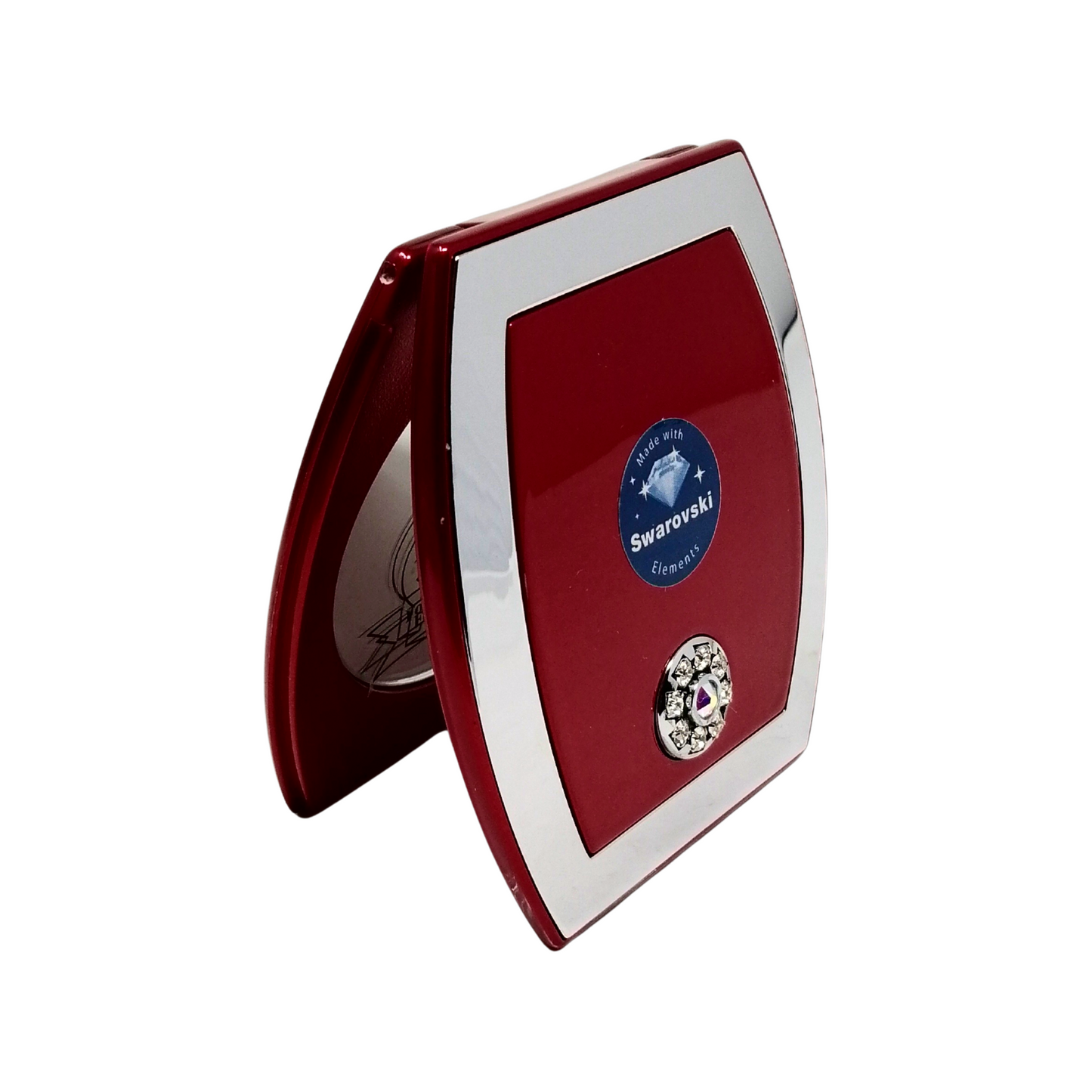 Elegant Purse-Shaped Swarovski Compact Mirror 1x/3x Magnify (CM311/CM312/CM313)
