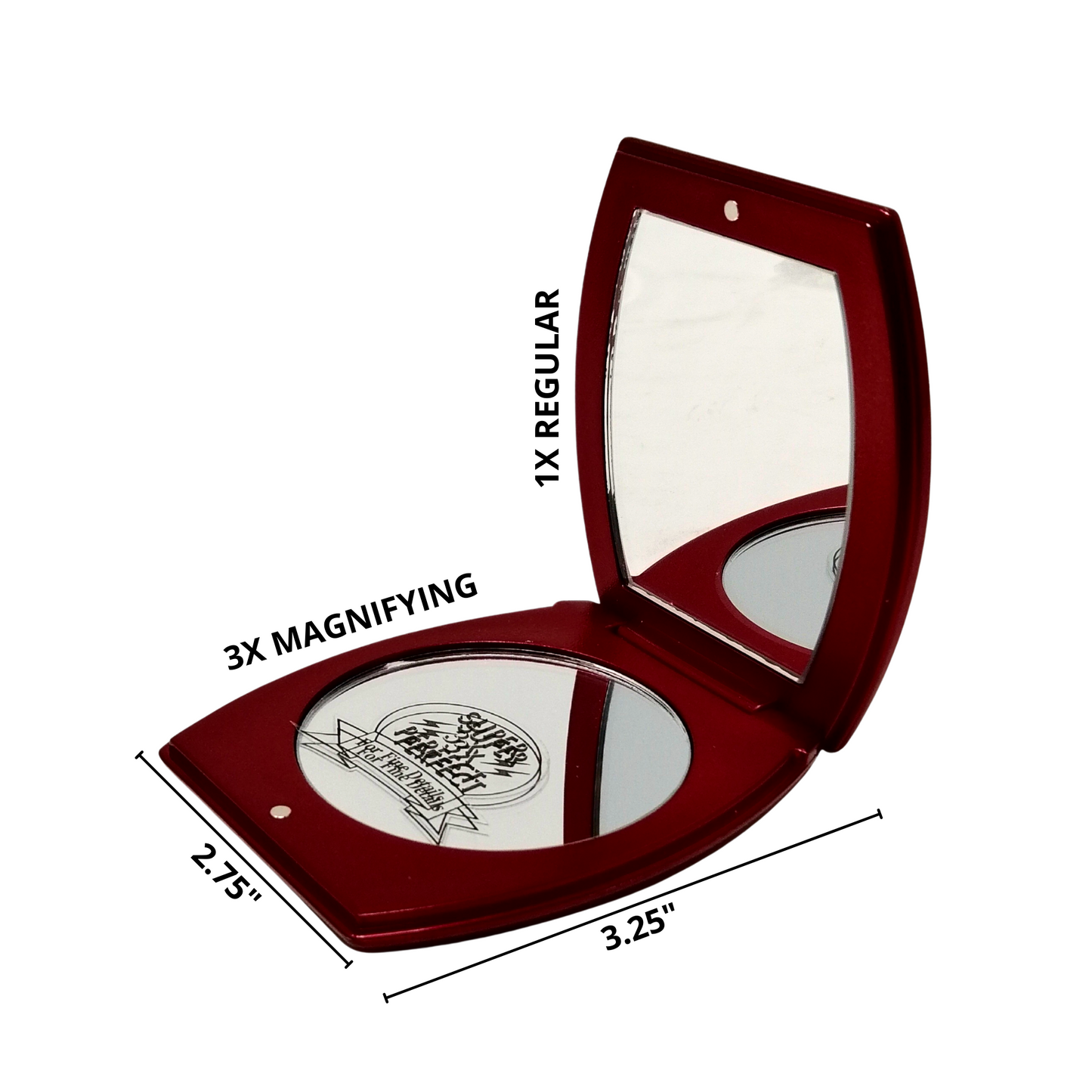 Elegant Purse-Shaped Swarovski Compact Mirror 1x/3x Magnify (CM311/CM312/CM313)