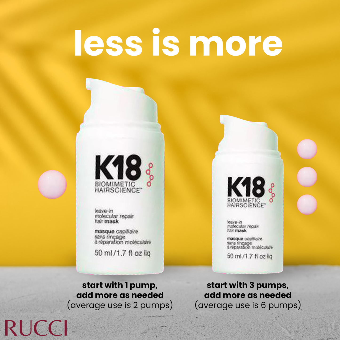 K18-31005 Leave-In Molecular Repair Hair Mask, 4-Minute Speed Treatment, Renews Hair Damage From Color, Chemical Services Heat