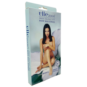 Elle 2000 8-Piece Press-on/Pull-off Body Wax Strips with Chamomile
