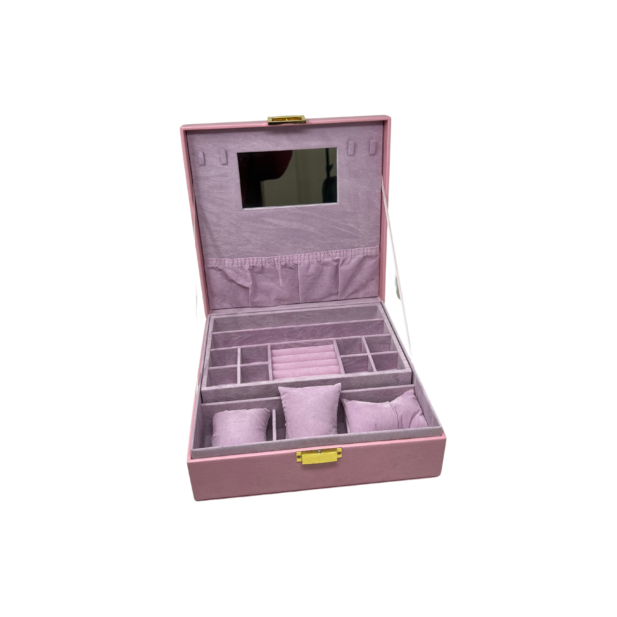 Clearance - Sequenced Top Jewelry Box - Pink (CSale11)