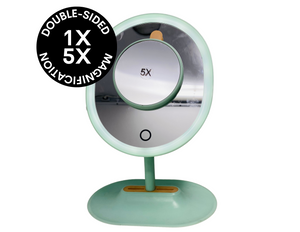 CLEARANCE 1X Regular LED Tabletop & Magnifying Magnet Mirrors (12"H x 7.5"L)