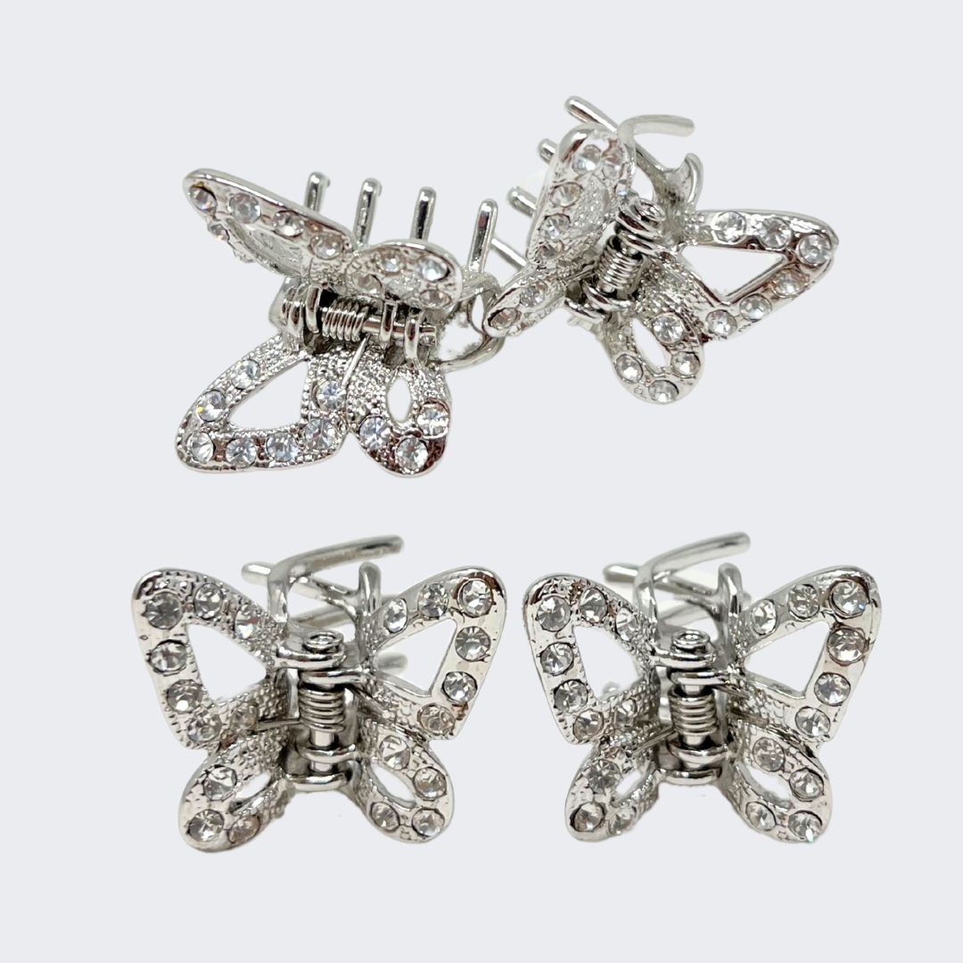 Assorted Sparkly Hairclips (4 designs 10 pcs /pack)
