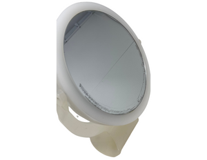 CLEARANCE SALE 1X/7X Magnifying Double-Sided White Tabletop Mirror (8.5"D x 11.25"H)