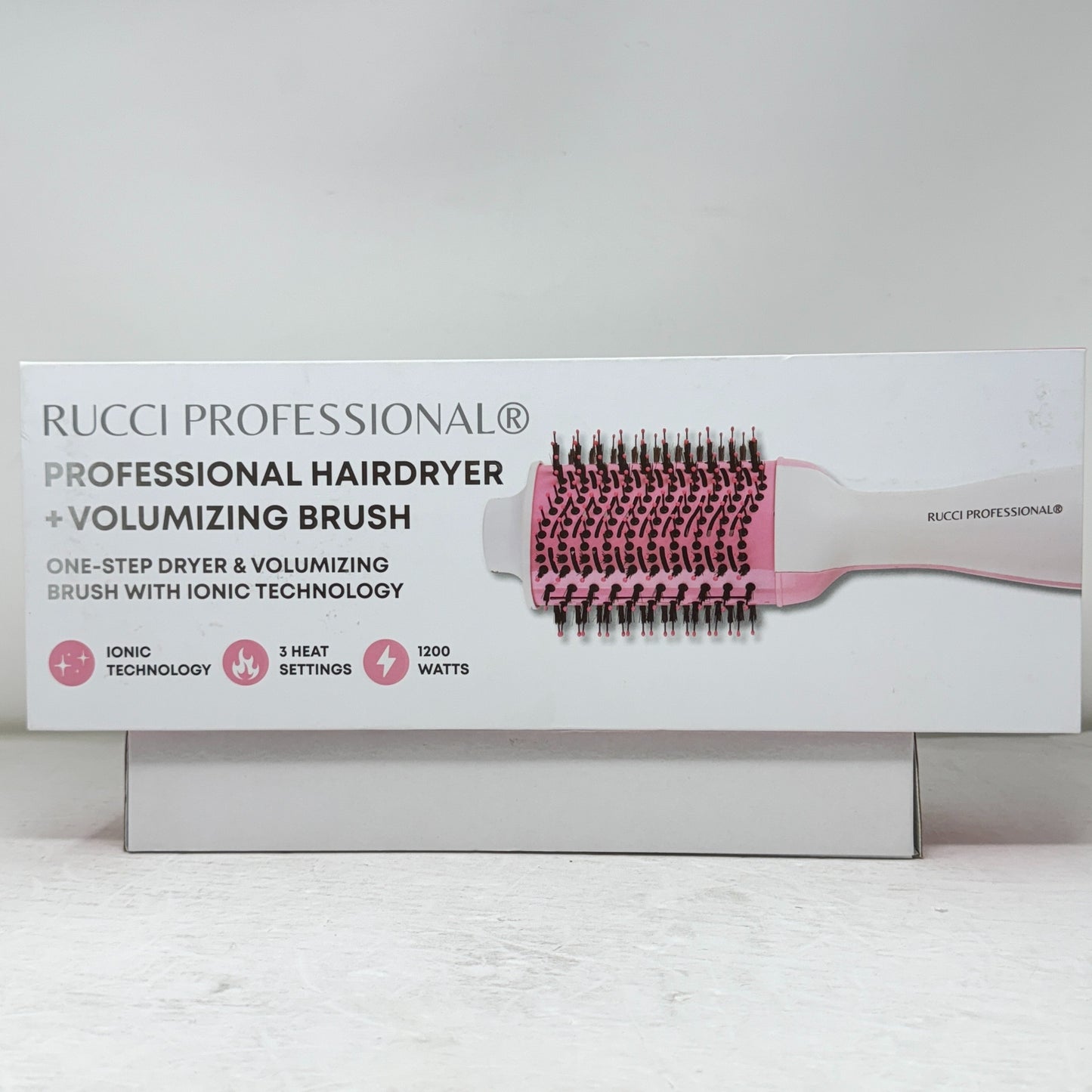 Rucci Professional 2-in-1 Hair Dryer and Volumizing Brush, One-Step Hot Air Brush with Ionic Technology, 3 Heat Settings