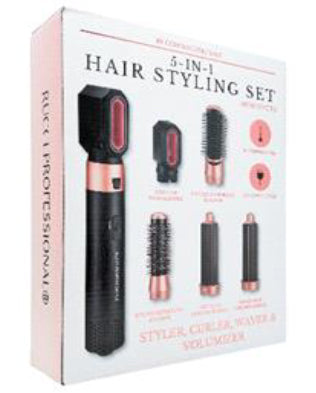 Rucci 5 in 1 Hair Dryer & Styling Set (Styler, Curler, Waver & Volumizer