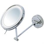 M872 10X Rucci Chrome LED Light Wall-Mounted Mirror