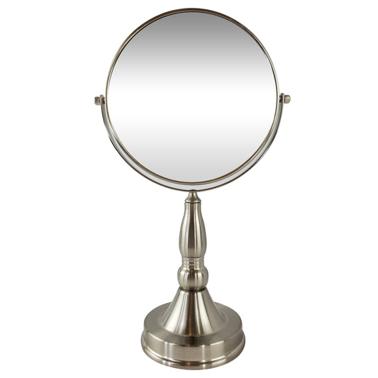 M922 1X/7X Rucci Magnifying Satin Nickel Finish Tabletop Mirror