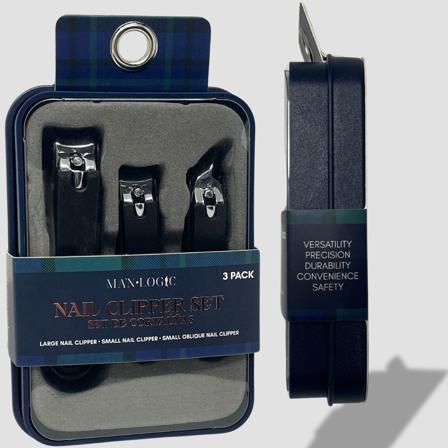 ML118 Manlogic Nail Clipper Set 3 Pack