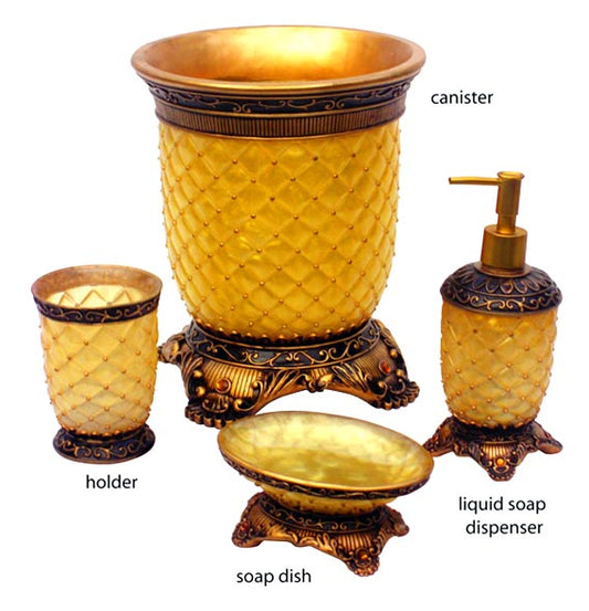Rucci Yellow Bath Set (4 pcs)