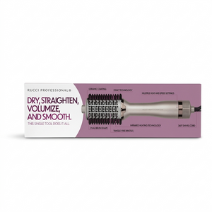 RUCCI Professional 2-in-1 Blowout Brush & Heated Comb – Multi-Styler f ...