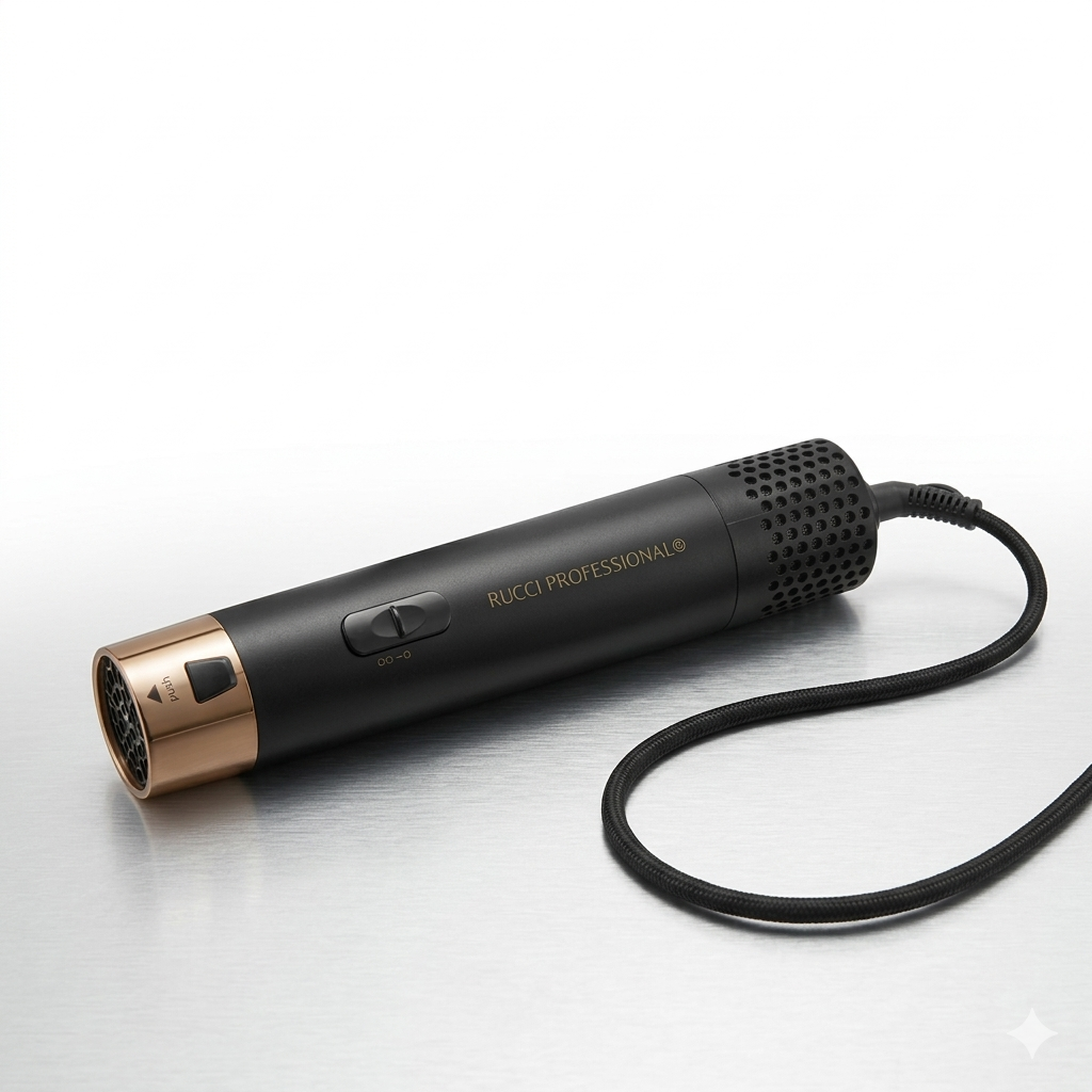 Rucci Professional 5-in-1 Hot Air Brush Set - 1000W Multi-Styler, Curler, Waver & Volumizer