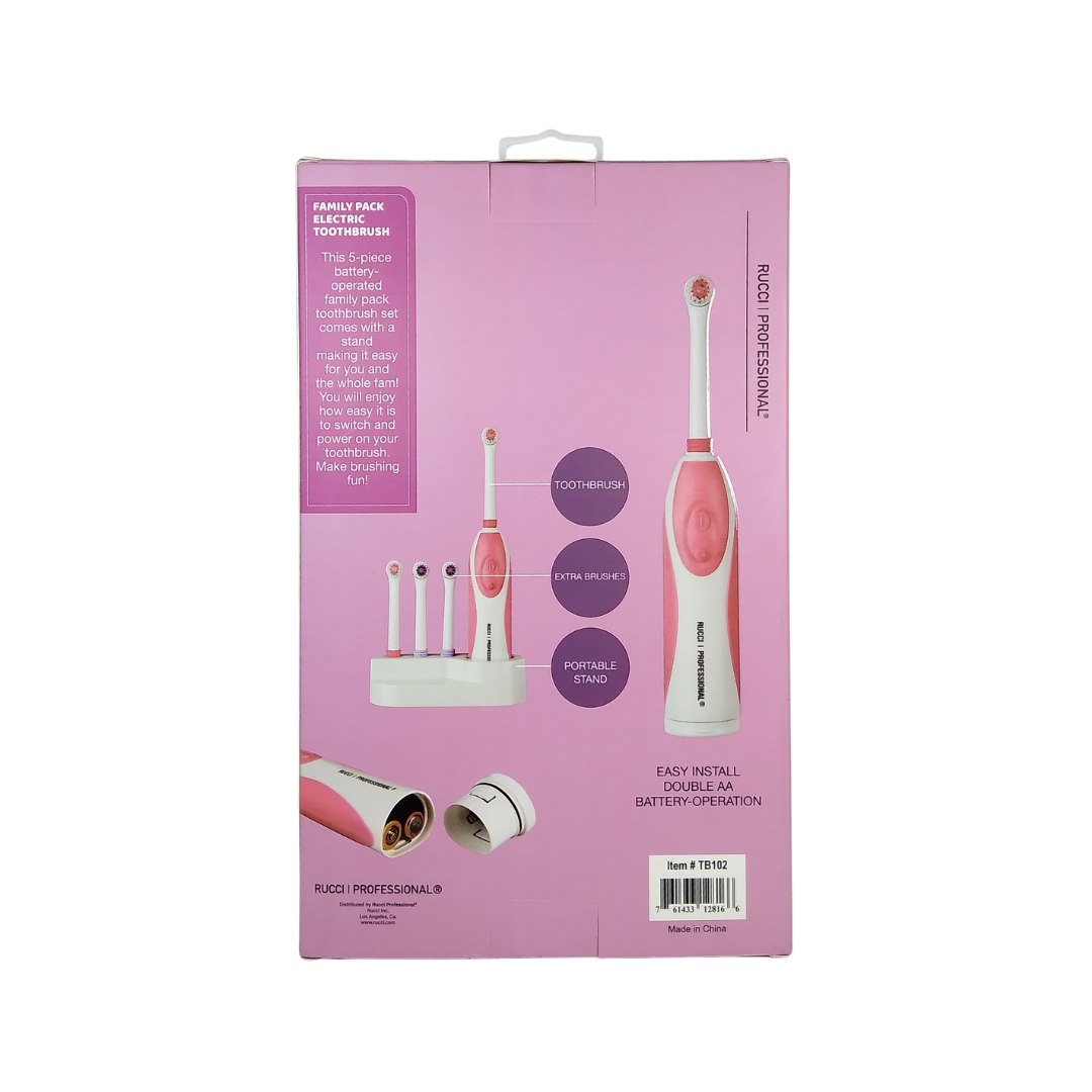 Battery-Powered Electric Toothbrush With Replaceable Brush Head (TB102)