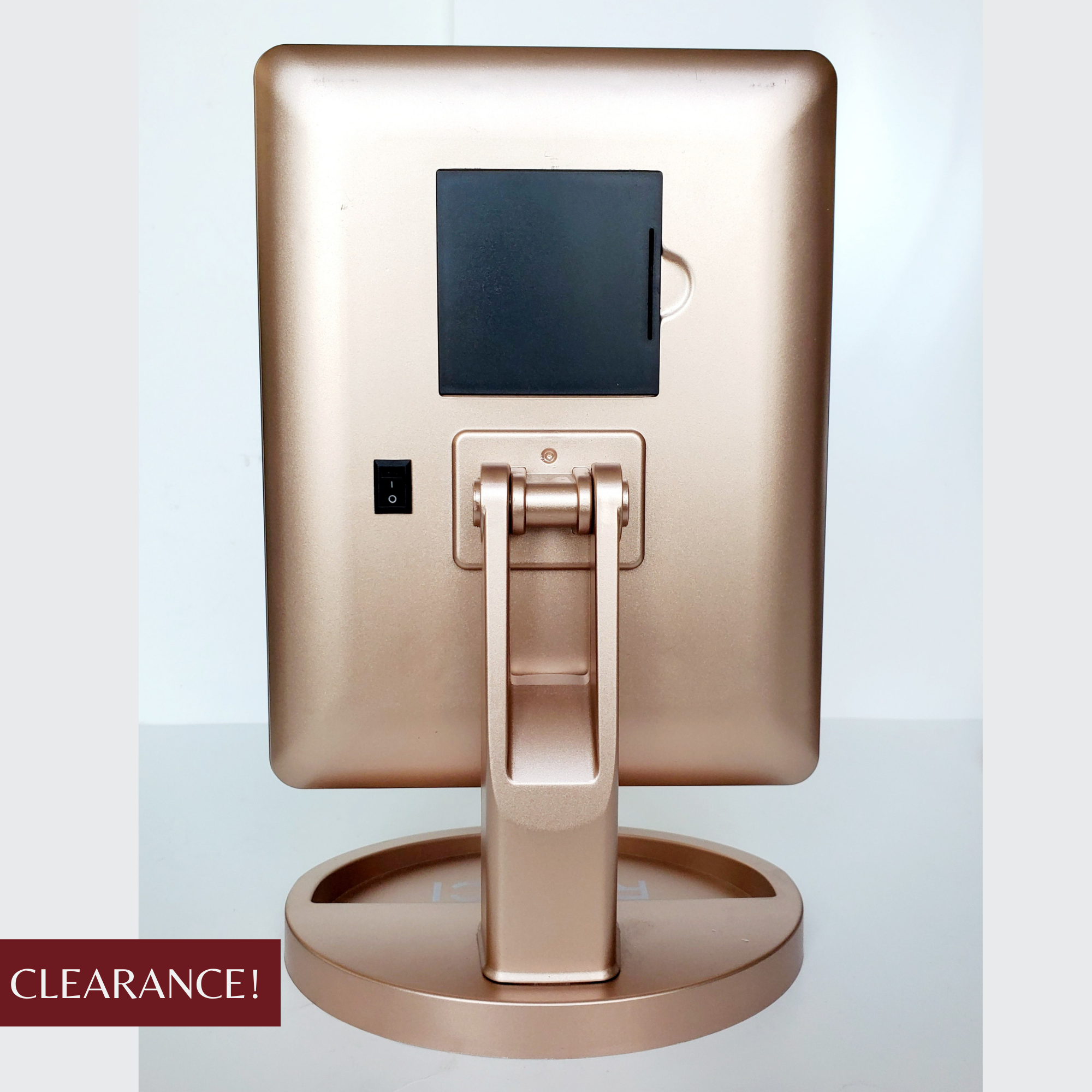 21-LED Mini-Hollywood Lighted Mirror (Rose Gold) Battery Powered 4 x AA