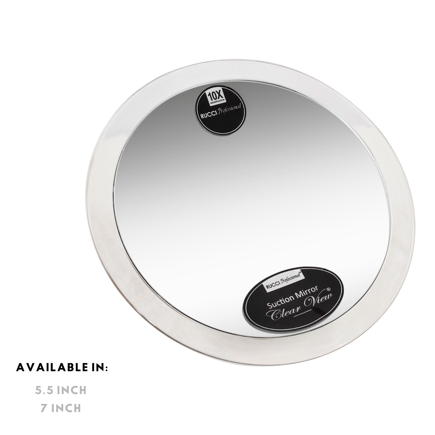Magnifying Suction Mirror with Clear Finish (M724 / M787)