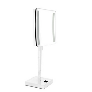 Clearance - Chrome Led Light Stand Mirror 3X