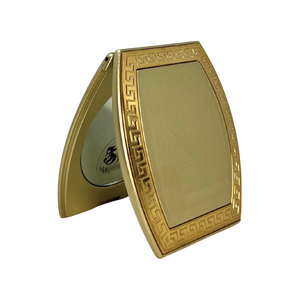 1X/5X Magnifying Double-Sided Gold/Silver Arcuate Compact Mirror (CM303)