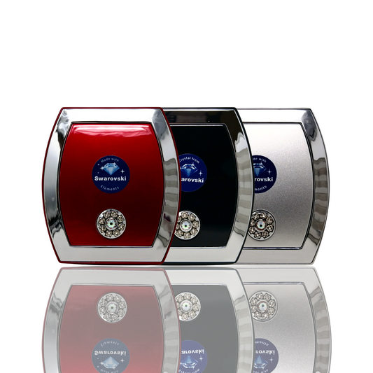 1X/3X Magnifying Double-Sided Red Swarovski Compact Mirror (CM311/CM312/CM313)