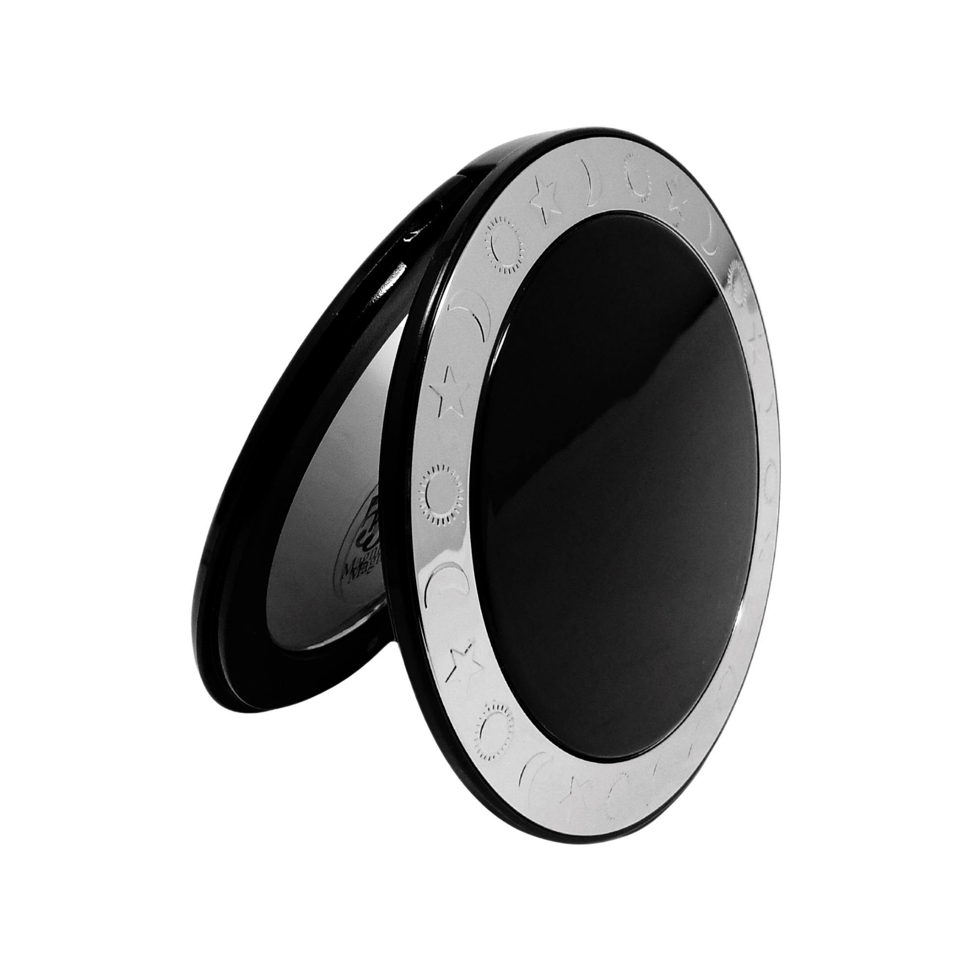 1X/5X Magnifying Double-Sided Gold/Silver Round Compact Mirror (CM507)