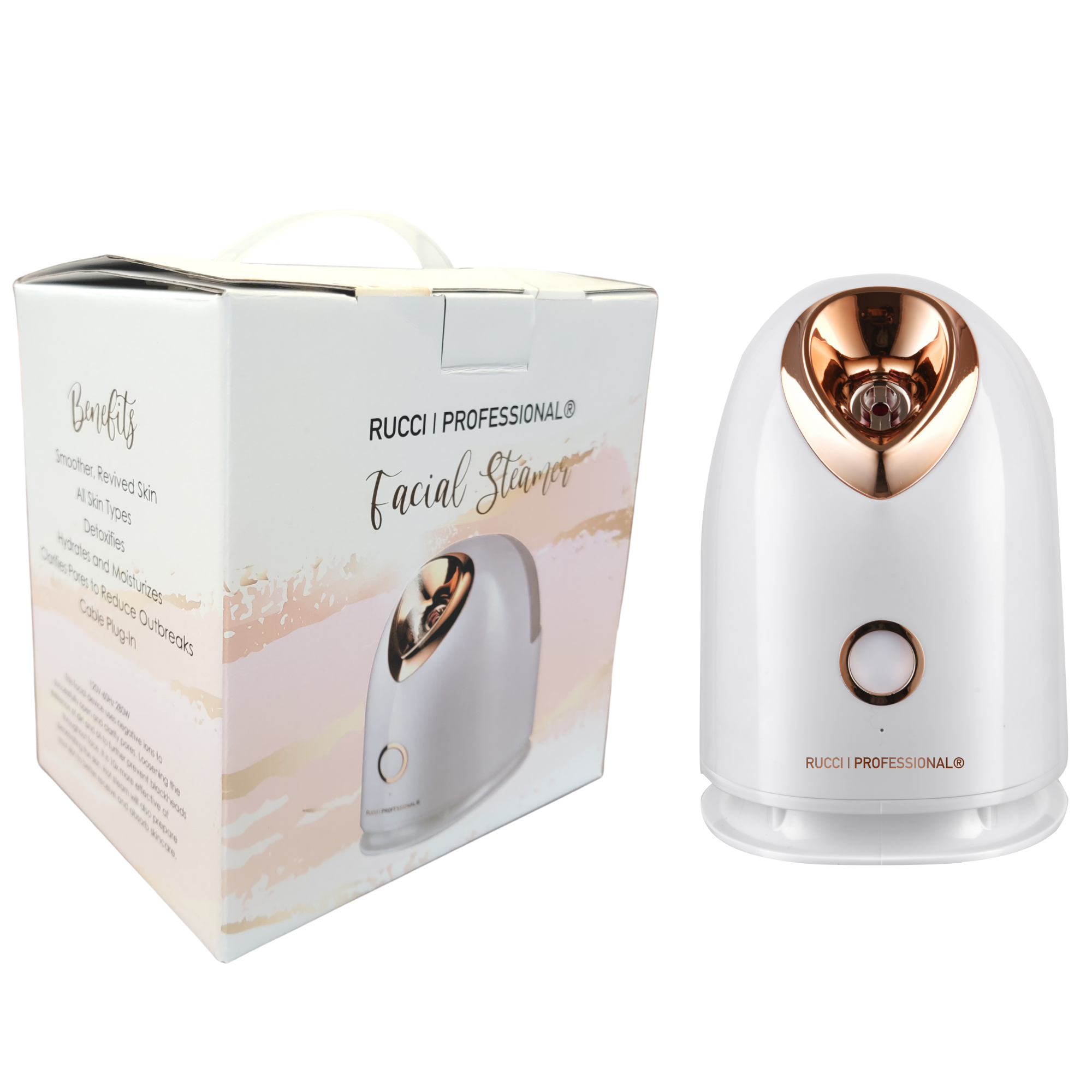 Rucci Professional One-Touch Operation Facial Steamer with Exceptionally-Fine Steam (FS101)