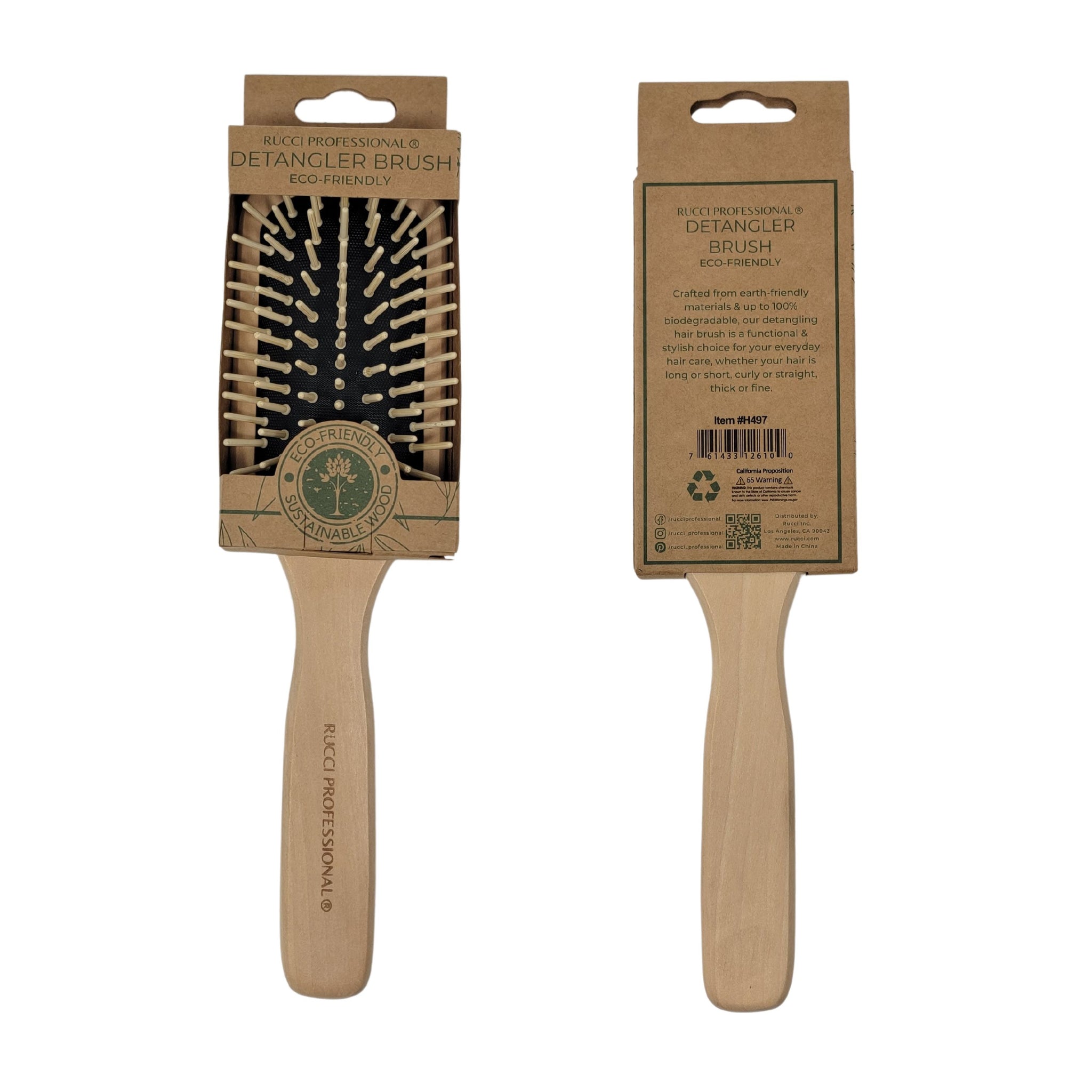 Eco-Friendly Detangler Hairbrush (H497)