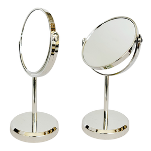 1x 3x Classic Dual Vanity Mirrors (Chrome Finish) Acrylic Material