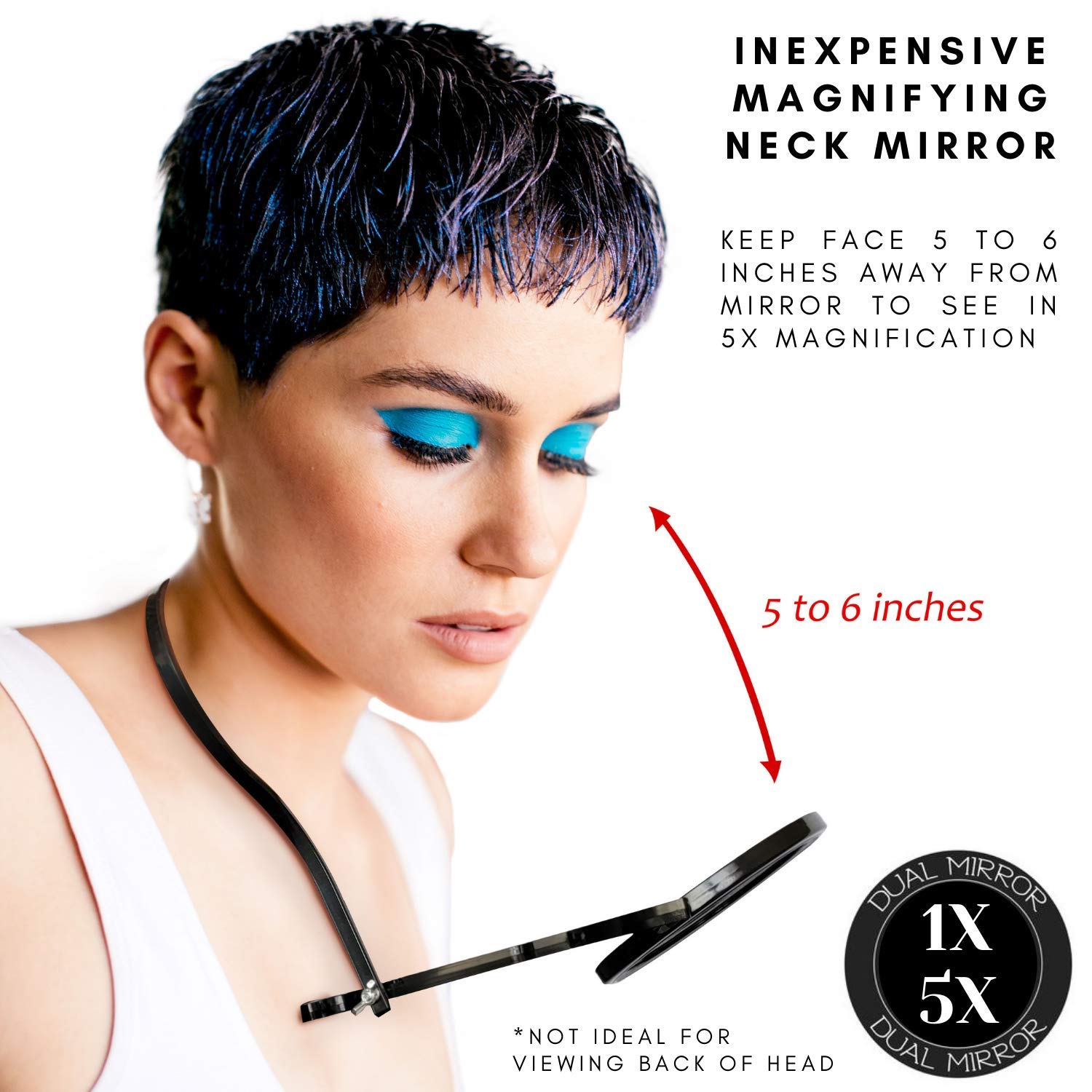 Rucci Portable Magnifying Neck Mirror (M626/B)