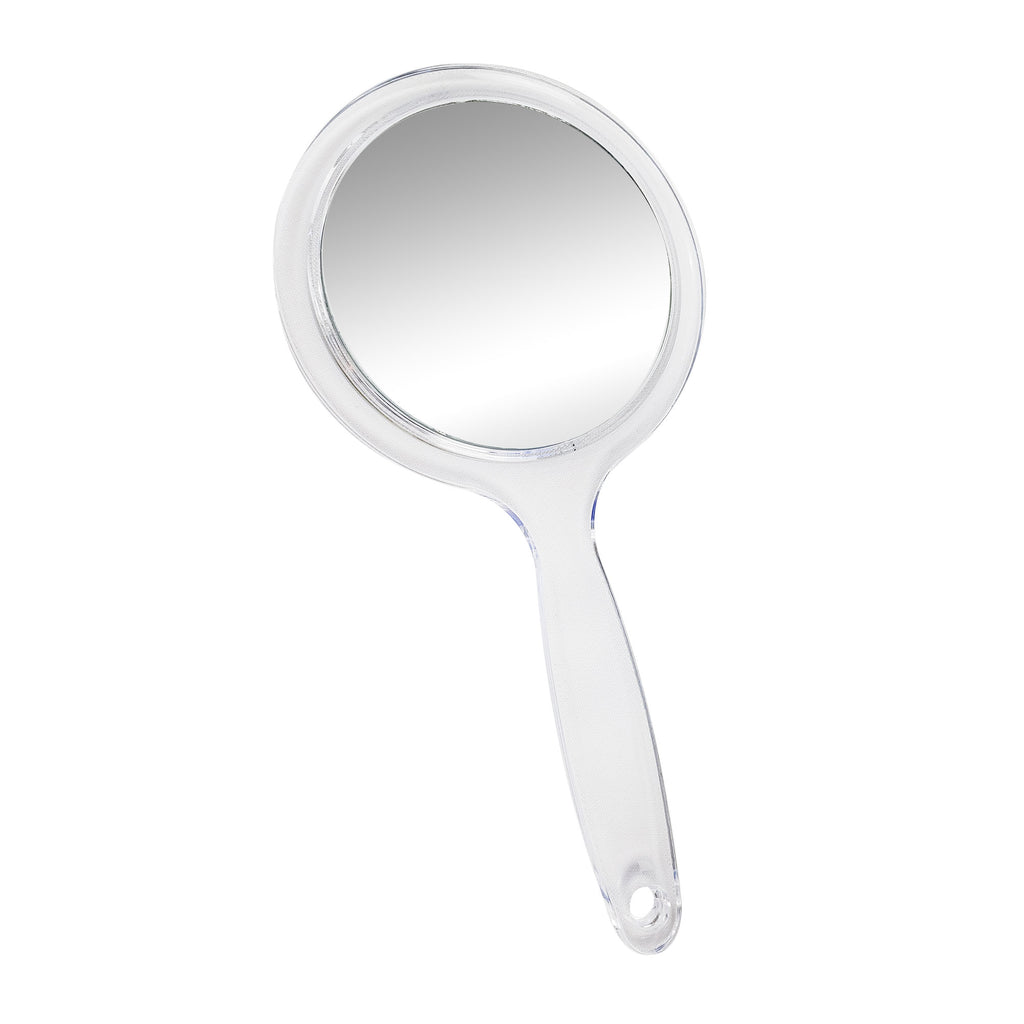 Clear Acrylic Handheld Double Sided Magnifying Mirror (M795)