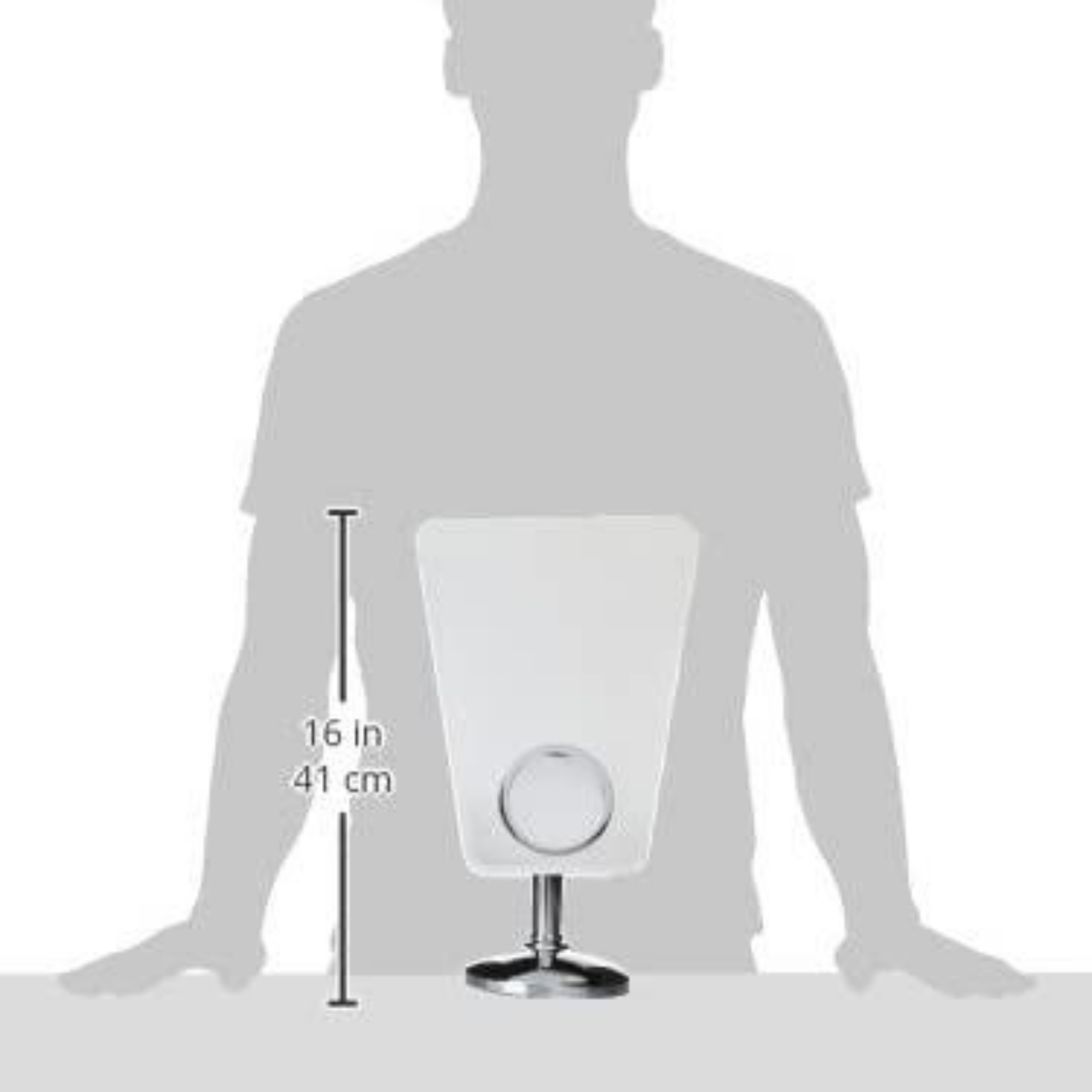 Rucci Rimless Trapezoid Stand Mirror (M835)