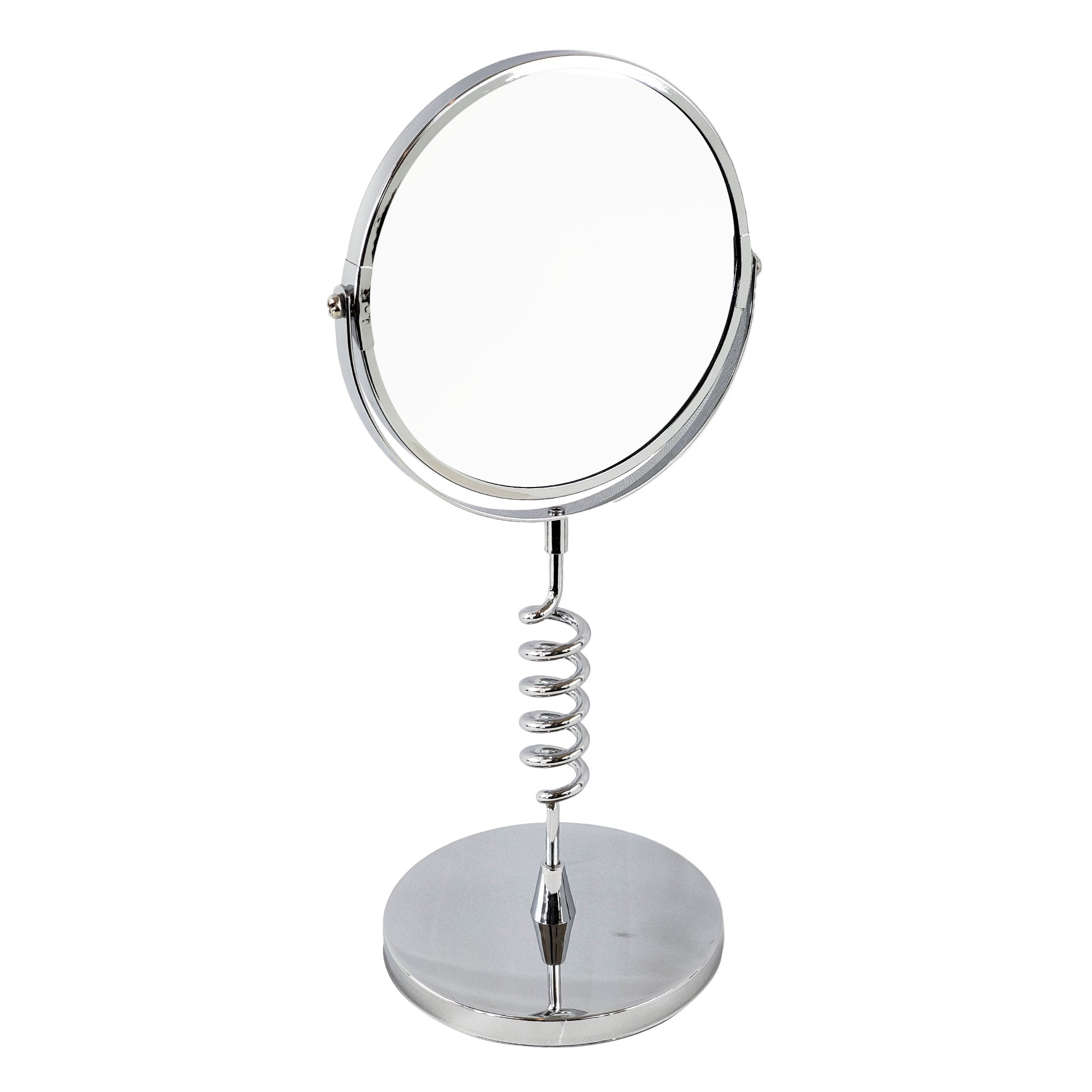 Rucci Round Spiral Stand Magnification Mirror (M842)