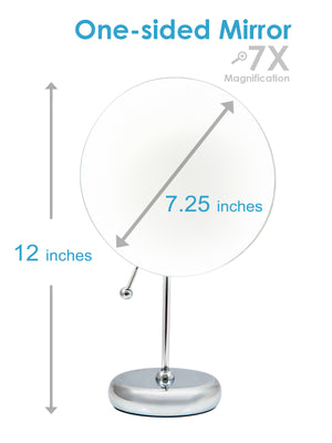 Rucci Table Top, Wall Mount, Suction Magnifying Makeup Mirror (M875)