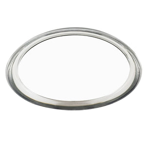 Acrylic Frame Oval Counter-top Magnifying Mirror with Travel Pouch (M882)