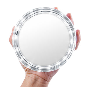 Round LED Make Up Wall Mounted Mirror 10X Magnification (M883)
