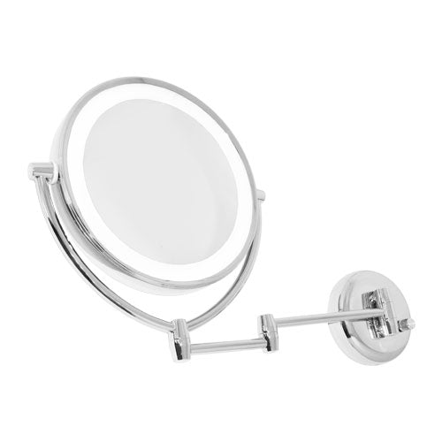 Clearance - Lighted Extendable Wall Mount Mirror 7X/1X Magnification (M950)