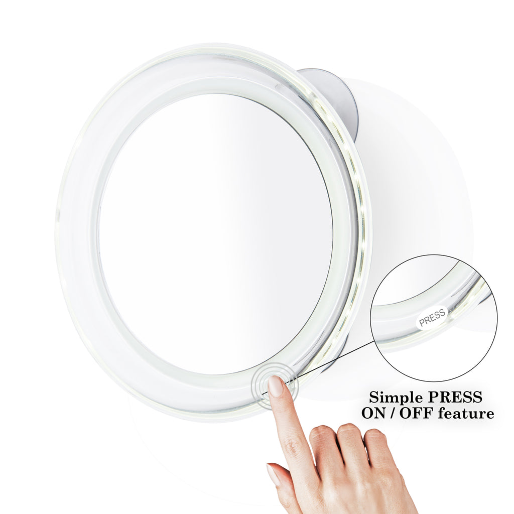 Rucci Lighted Suction Mirror With Magnification (M951 / M952)