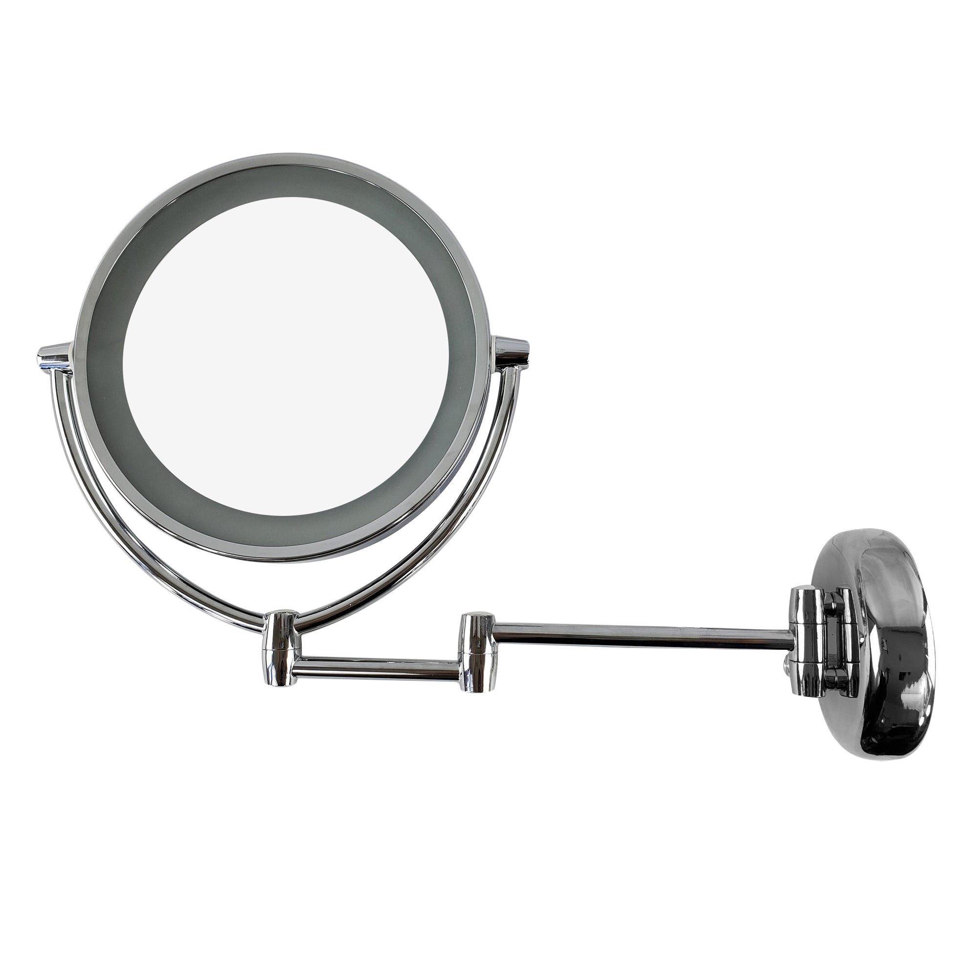 Lighted Extendable Wall Mount Mirror 7X/1X Magnification (M950)